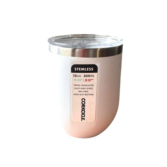 CORKSICLE Portable Stemless Wine Tumbler White NEW - Picture 2 of 5